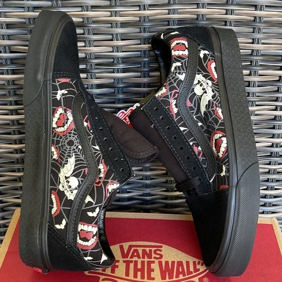 Vans Old Skool Glow Frights Black/Black MENS - Picture 12 of 16